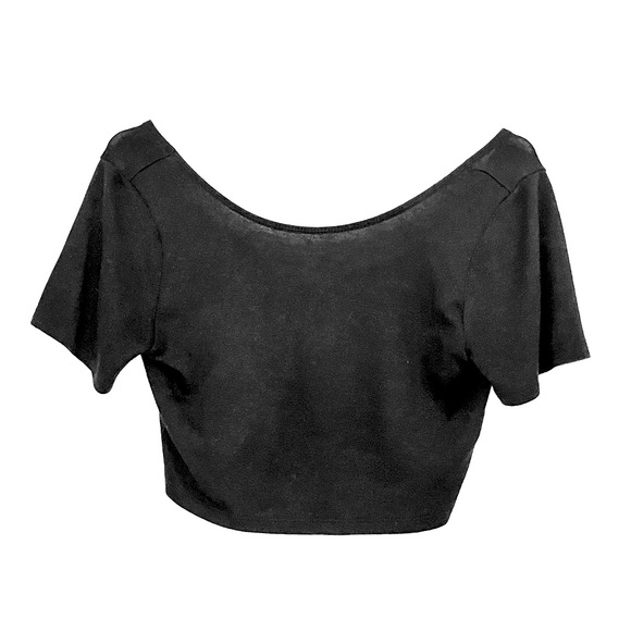 Aritzia Wilfred free black crop top M - Picture 1 of 5